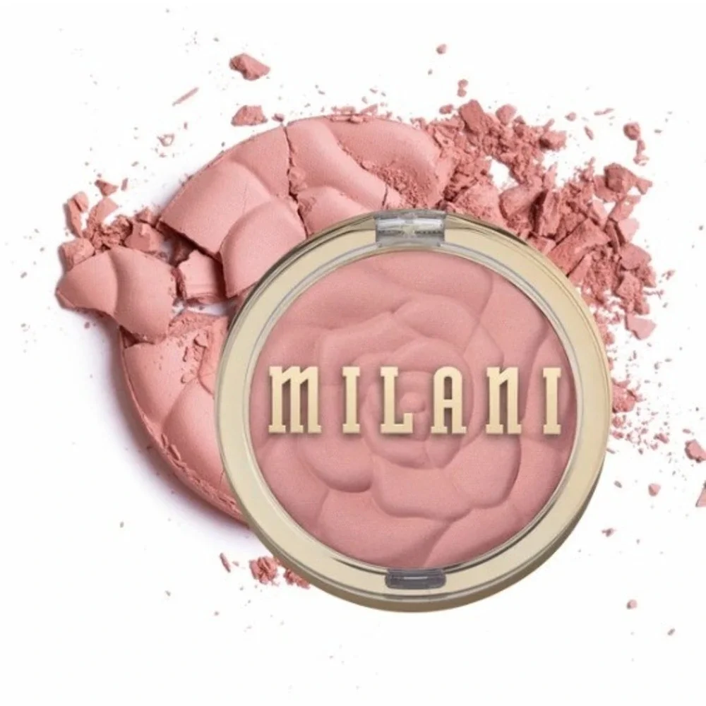 Milani Rose Powder Blush 0.60oz 01  Romantic Rose Matte Finish Silky Blendable